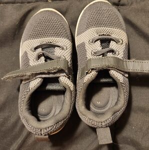LittleKiki Toddler Sneakers Size 8 Gray Mesh Hook & Loop